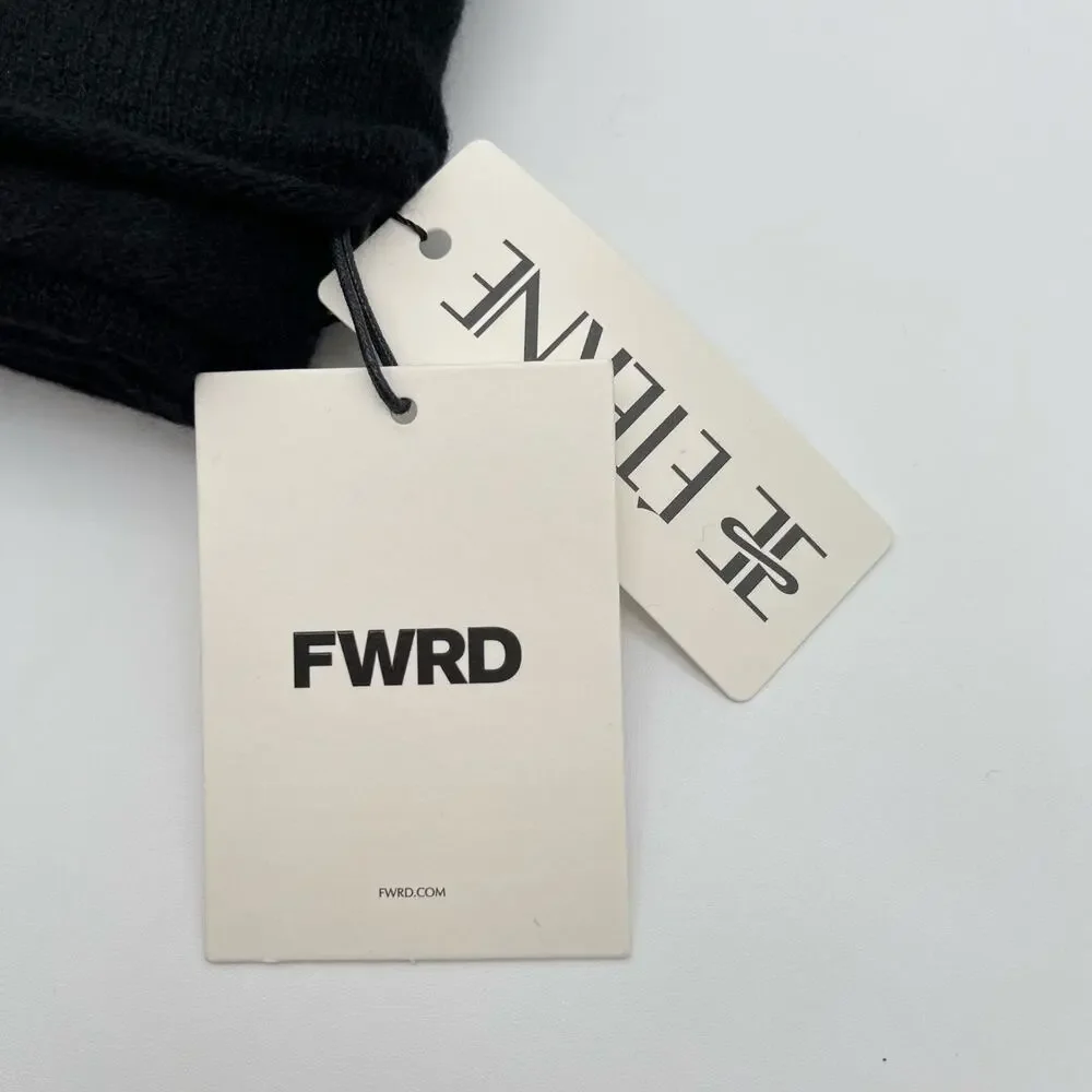 Eterne | NWT Luca Cashmere Scarf in Black 67.5in x 18.5in - Picture 5 of 8